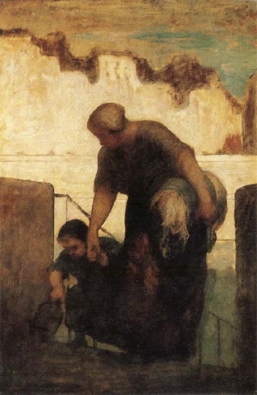 Honore Daumier The Washerwoman